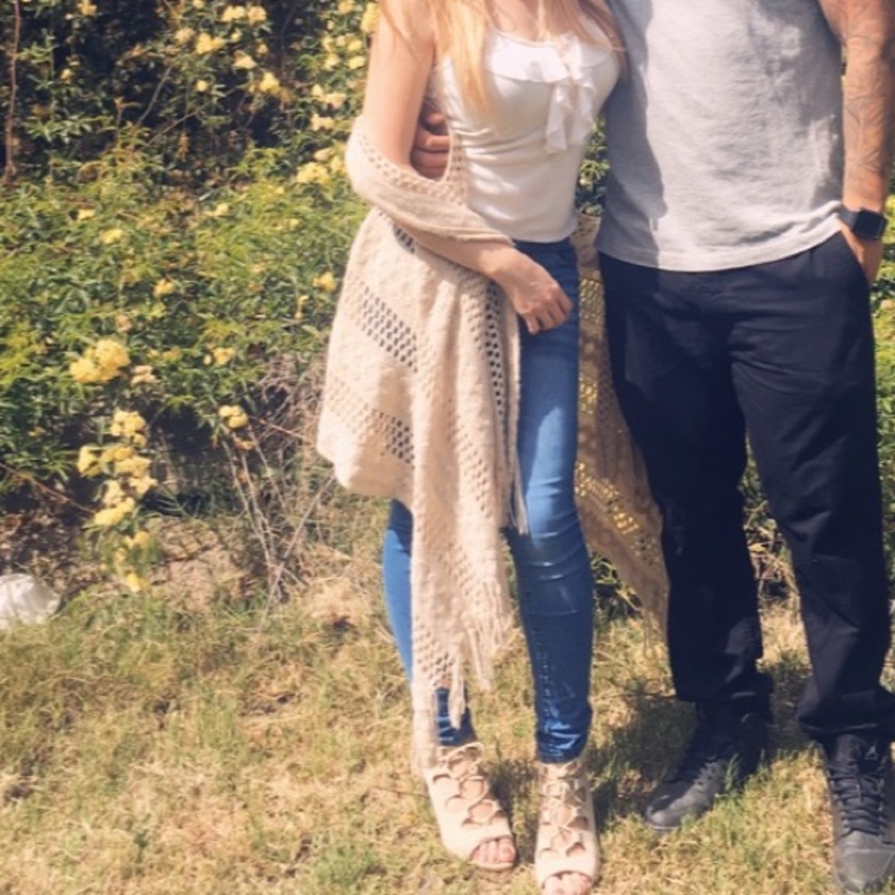 Boho sleeveless cardigan